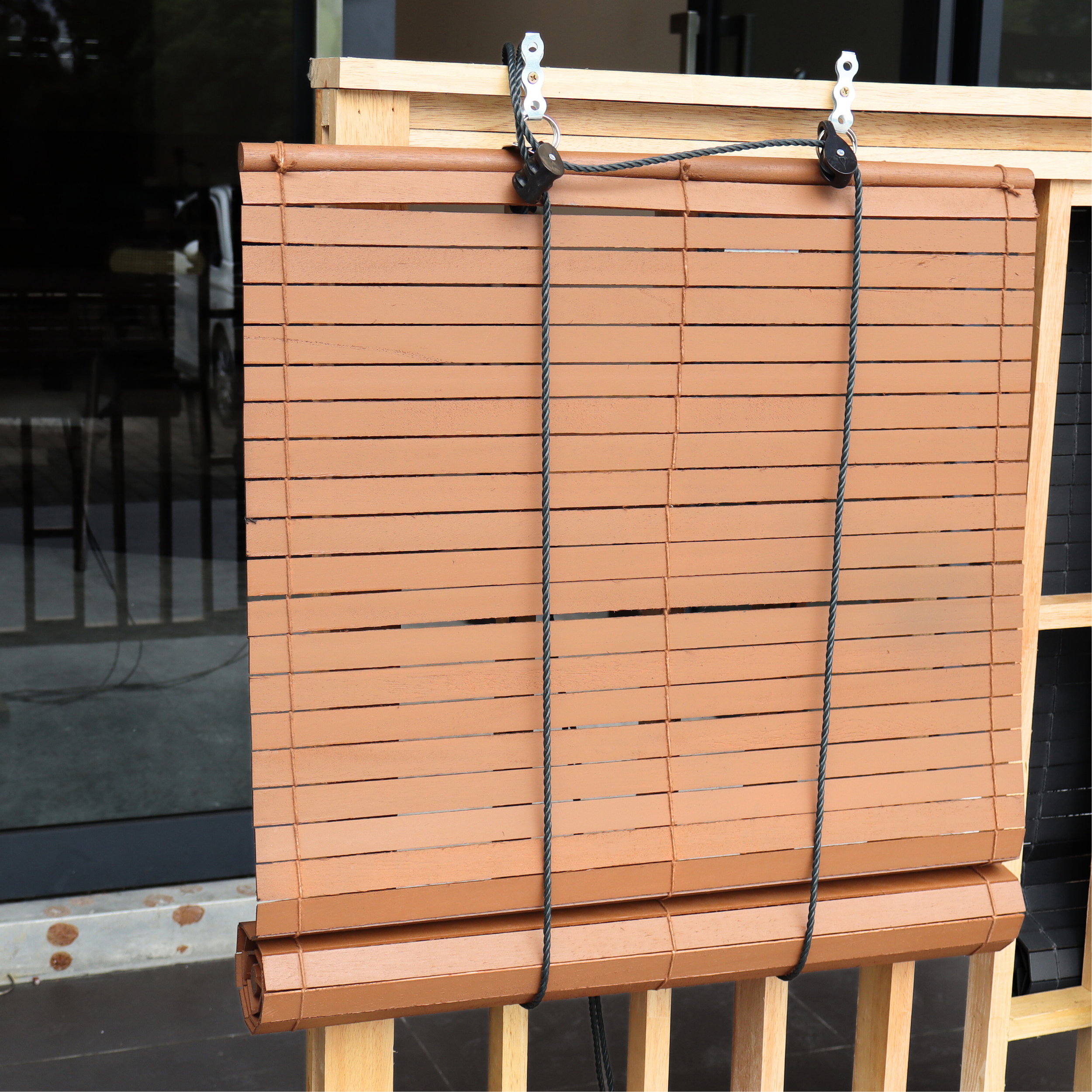 Wooden Blinds - Outdoor (Width: 7ft / 8ft / 9ft / 10ft)