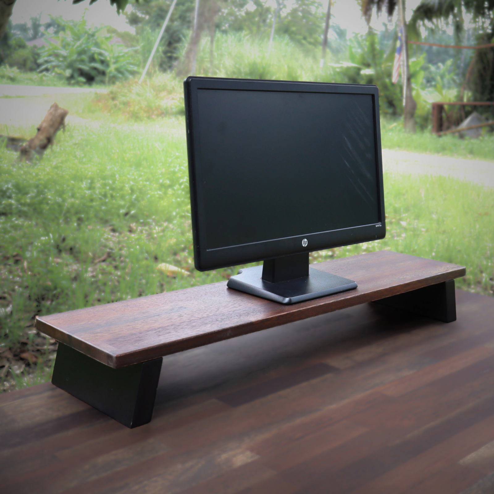 Merbau Monitor Stand