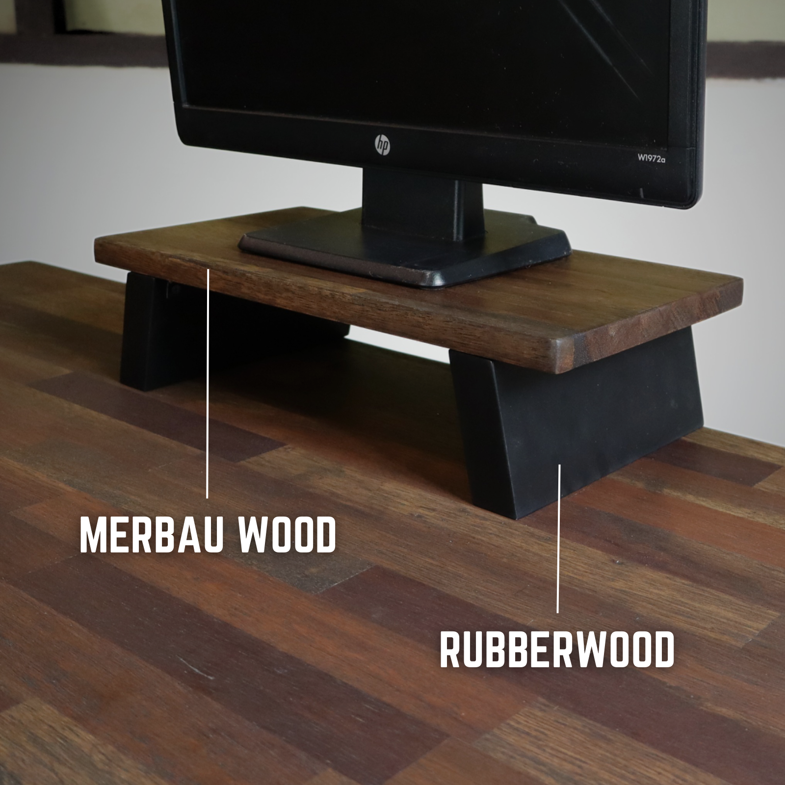 Merbau Monitor Stand